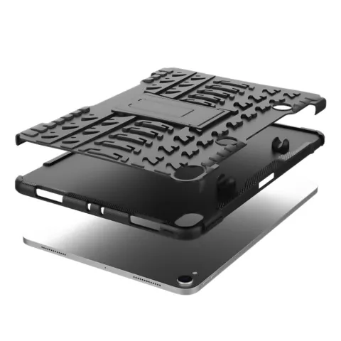 Hybride TPU Polycarbonaat geschikt voor iPad Pro 11-inch 2018 Case Hoes - Profiel Zwart Standaard