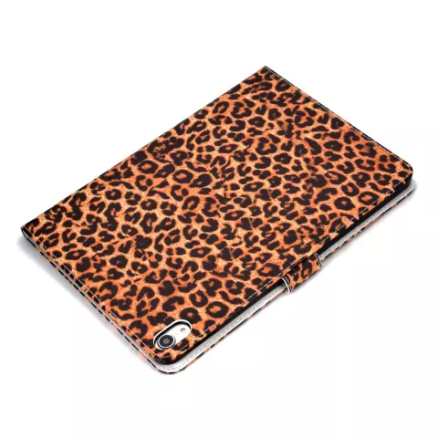 Panterprint iPad Pro 11-inch 2018 Case Hoes Lederen Wallet Portemonnee - Bruin Luipaard Patroon