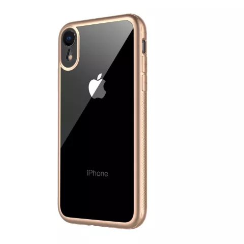 LEEU Design Gold Transparant Hoesje iPhone XR - Goud