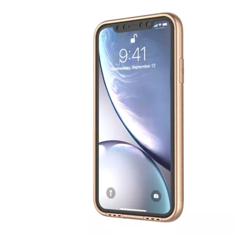 LEEU Design Gold Transparant Hoesje iPhone XR - Goud