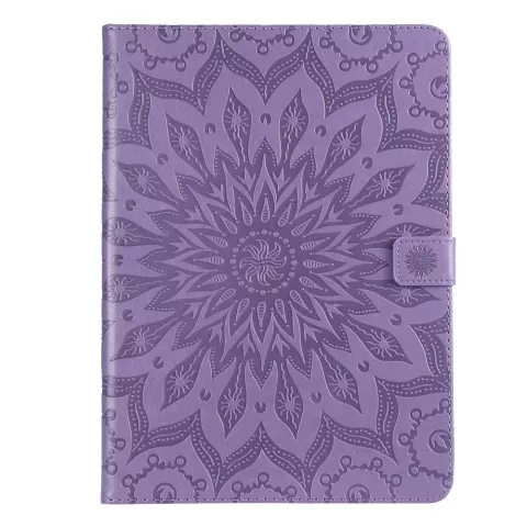 Zonnebloem Lederen iPad Pro 11-inch 2018 Case Hoes Wallet - Paars