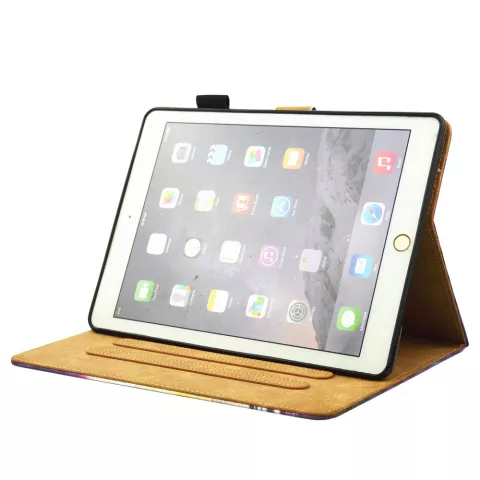 Dromenvanger veren flipcase leder hoes iPad mini 1 2 3 4 5 - Roze