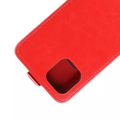 Verticale Flip kunstleer wallet hoesje iPhone 11 Pro case - Rood