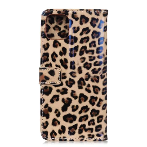 Luipaard hoesje panter wallet bookcase iPhone 11 - Bruin