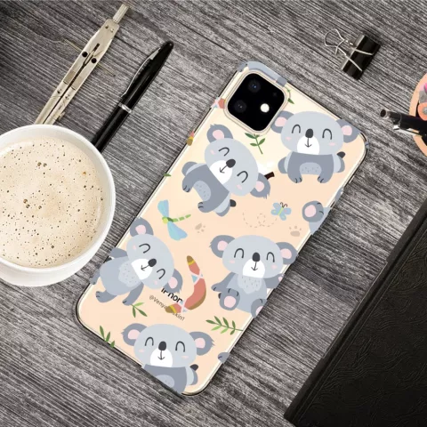 Lief Flexibel Koala Hoesje geschikt voor iPhone 11 TPU case - Doorzichtig