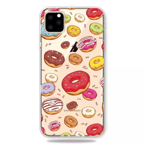 Vrolijk Flexibel Donuts Hoesje iPhone 11 Pro TPU case - Doorzichtig