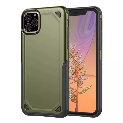 ProArmor protection hoesje bescherming iPhone 11 Pro Max case - Groen army