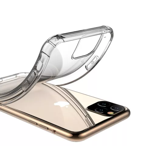 Transparant shockproof hoesje TPU bescherming iPhone 11 Pro Max - Doorzichtig