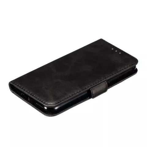 Leren Wallet Bookcase hoesje portemonnee iPhone 11 Pro - Zwart