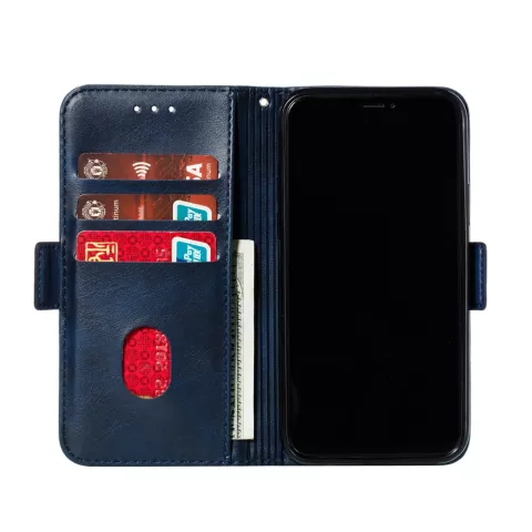 Leren Wallet Bookcase hoesje portemonnee iPhone 11 Pro - Blauw