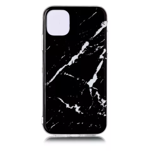 Marmer Patroon Natuursteen Zwart Hoesje Case iPhone 11