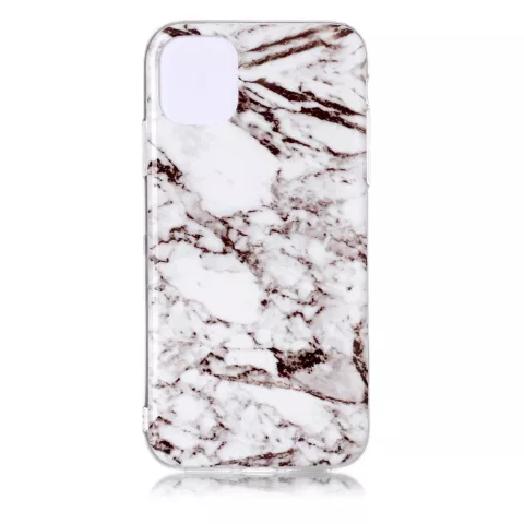 Marmer Patroon Natuursteen Wit Hoesje Case iPhone 11 Pro