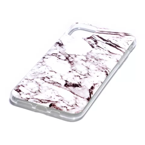 Marmer Patroon Natuursteen Wit Hoesje Case iPhone 11 Pro Max