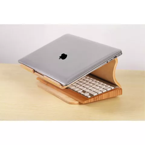 SAMDI Houten Laptop MacBook Pro to 15 inch Steun Bureau Standaard Stand