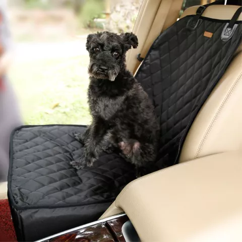 Hond autostoel cover huisdier zitje mand waterproof - Zwart