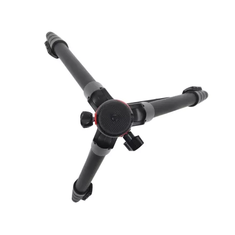 Zomei T60 draagbare tripod draaibaar statief aluminium camera - Zwart Rood