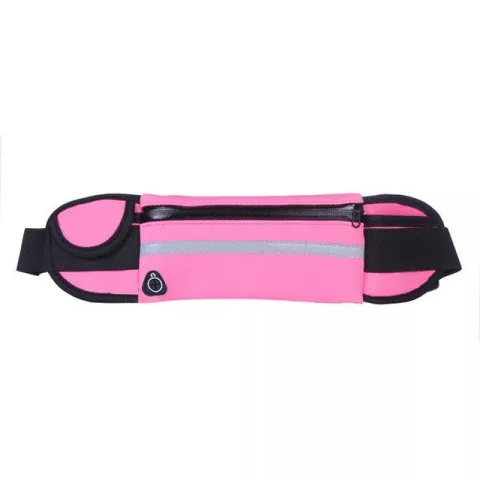 Heuptas sport rennen waterproof smartphone riem fleshouder - Roze