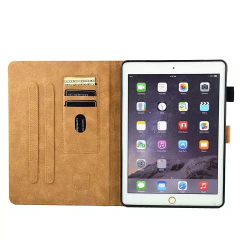 Strand tropisch eiland flipcase leder hoes iPad mini 1 2 3 4 5 - Blauw Groen