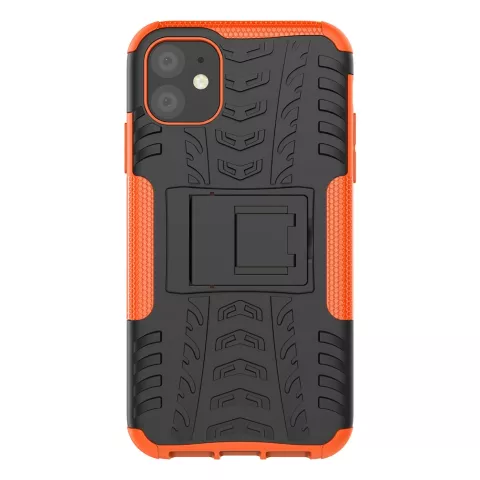 Hybride standaard case shockproof hoesje iPhone 11 - Oranje