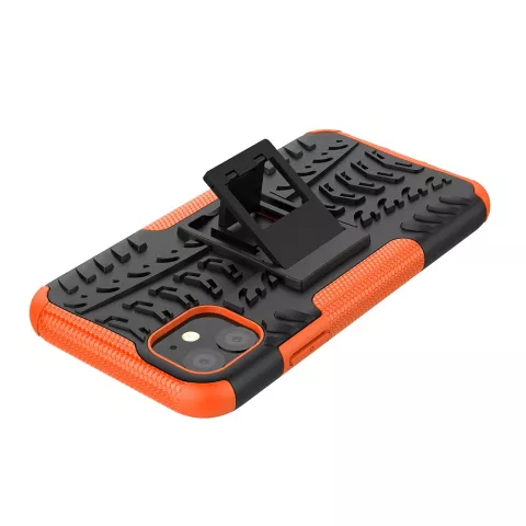 Hybride standaard case shockproof hoesje iPhone 11 - Oranje