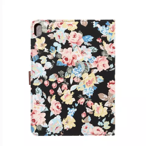 iPad Pro 11 inch 2018 Hoes Hardcase Bloemen Fabric Kleurrijk - Zwart