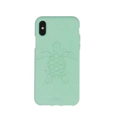 Pela Eco Milieuvriendelijk Case Biologisch Afbreekbaar Beschermend Hoesje iPhone 11 Pro - Schildpad Turquoise