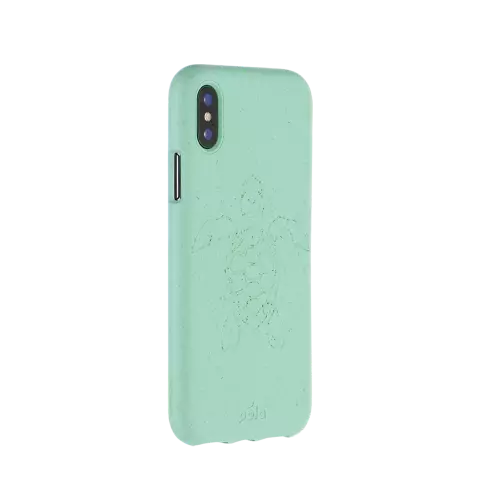 Pela Eco Milieuvriendelijk Case Biologisch Afbreekbaar Beschermend Hoesje iPhone 11 Pro - Schildpad Turquoise