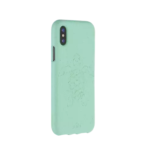 Pela Eco Milieuvriendelijk Case Biologisch Afbreekbaar Beschermend Hoesje geschikt voor iPhone 11 Pro - Schildpad Turquoise