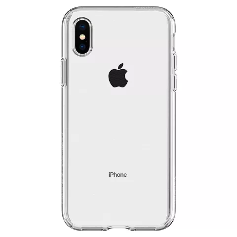 Spigen Liquid Crystal case beschermhoes dun TPU geschikt voor iPhone X XS - Transparant