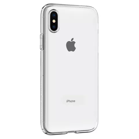 Spigen Liquid Crystal case beschermhoes dun TPU geschikt voor iPhone X XS - Transparant