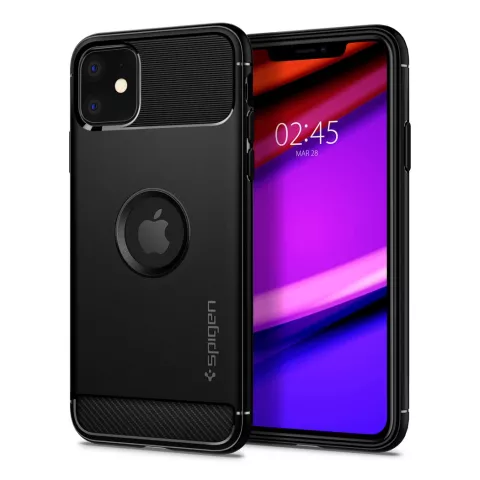 Spigen Armor case beschermhoesje schokbestendig geschikt voor iPhone 11 - Zwart