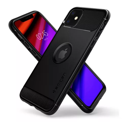 Spigen Armor case beschermhoesje schokbestendig geschikt voor iPhone 11 - Zwart