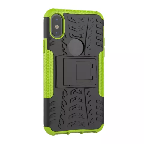 Shockproof bescherming hoesje iPhone X XS case - Groen