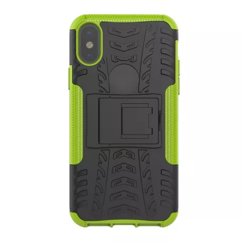 Shockproof bescherming hoesje iPhone X XS case - Groen