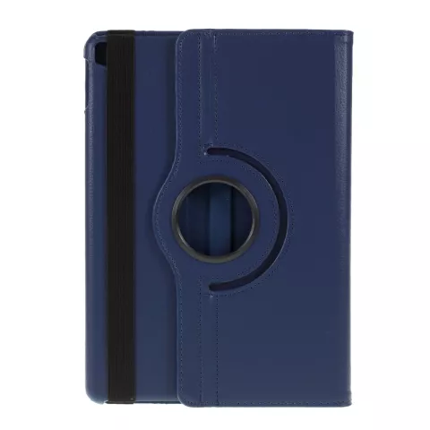 Litchi Textuur Lederen iPad 10.2 inch case met cover - Donkerblauw Bescherming Standaard