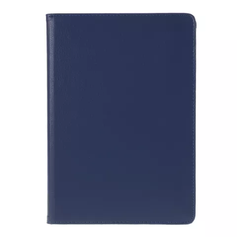 Litchi Textuur Lederen iPad 10.2 inch case met cover - Donkerblauw Bescherming Standaard