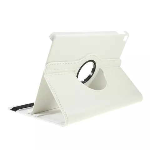 Litchi Textuur Lederen iPad 10.2 inch case met cover - Wit Bescherming Standaard