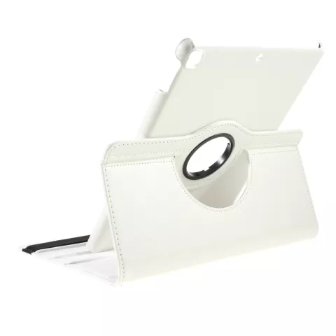 Litchi Textuur Lederen iPad 10.2 inch case met cover - Wit Bescherming Standaard