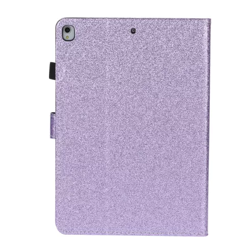 Shiny Flash Glitter Case Hoes van PU Leer voor iPad 10.2 inch - Paars