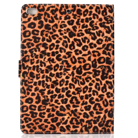 Hoes Case Wallet Portemonnee Luipaardprint voor iPad 10.2 inch, iPad Pro 10.5 en iPad Air 3 10.5 inch - Oranje Zwart Beige