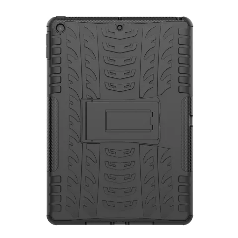 Bandprofiel hoes grip kickstand TPU kunststof iPad 10.2 inch - Zwart
