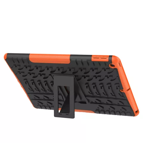 Bandprofiel hoes grip kickstand TPU kunststof iPad 10.2 inch - Oranje