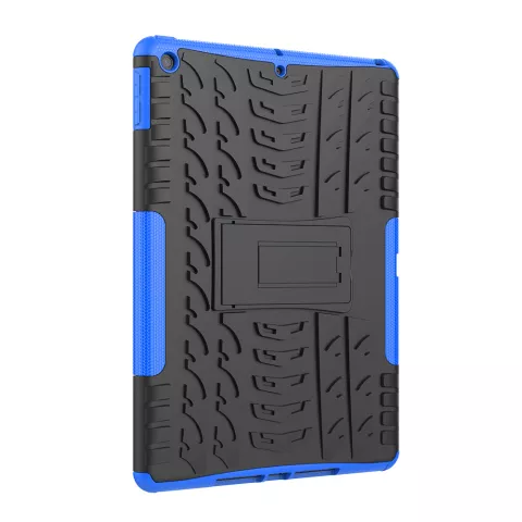 Bandprofiel hoes grip kickstand TPU kunststof iPad 10.2 inch - Blauw