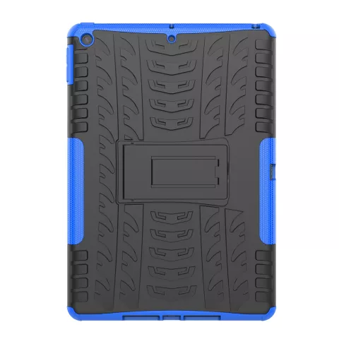 Bandprofiel hoes grip kickstand TPU kunststof iPad 10.2 inch - Blauw