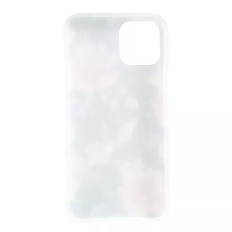 Hoesje Case Bloemen Bladeren Flowers Natuur TPU Flexibel Schokabsorberend voor iPhone 11 - Zwart