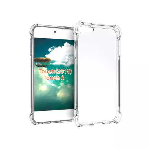 Antislip Valbestendig TPU Hoes Case voor de iPod Touch 5 iPod Touch 6 iPod Touch 7 - Transparant