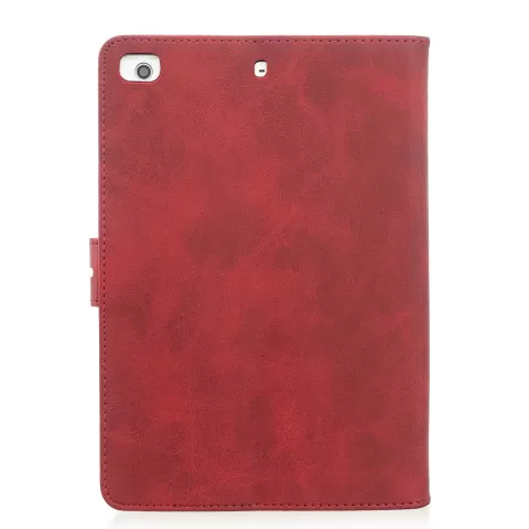 Wallet Portemonnee Hoes Case Kunstleer met Standaard voor iPad mini 1 2 3 4 5 - 7.9 inch - Rood