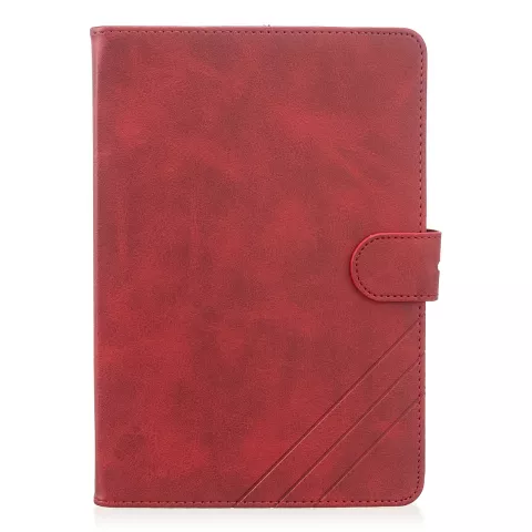 Wallet Portemonnee Hoes Case Kunstleer met Standaard voor iPad mini 1 2 3 4 5 - 7.9 inch - Rood