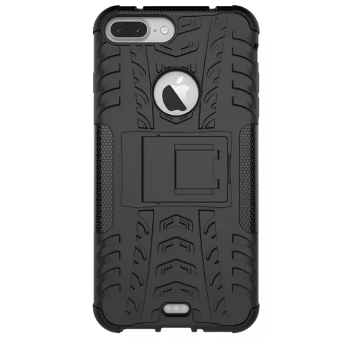 Shockproof bescherming hoesje iPhone 7 Plus 8 Plus case - Zwart