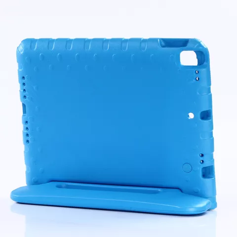 Schokbestendige EVA Kind Hoes Handvat Standaard geschikt voor iPad 10.2 iPad Air 3 10.5 iPad Pro 10.5 - Blauw